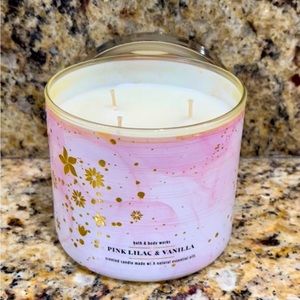 Bath & Body Works Candle Pink Lilac & Vanilla